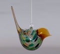 Glasvogel Gold ca. 6 cm Ø / ca. 13 cm hoch